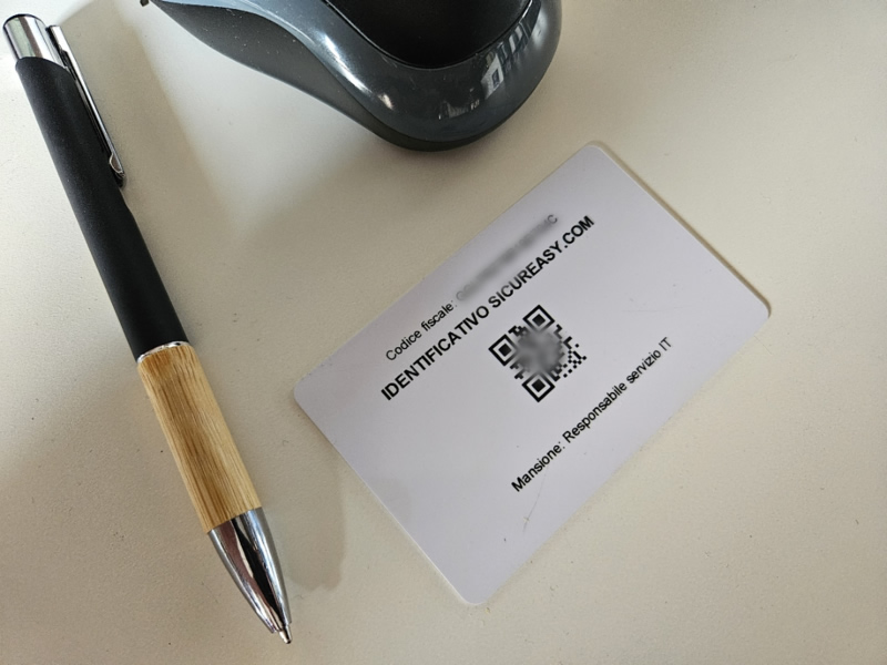 Badge digitale Sicureasy con QR Badge digitale Sicureasy con QR