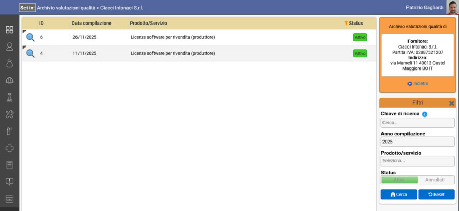 Valutazione del fornitore secondo ISO 9001